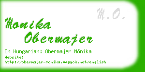 monika obermajer business card